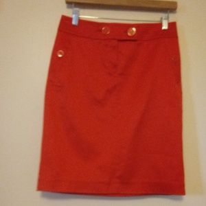 Orange skirt /blue skirt